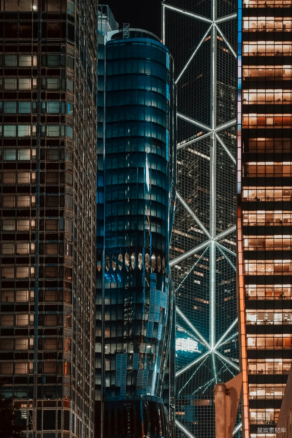 高清摄影 城市 夜景 建筑 摩天大楼 都市 现代城市夜景建筑