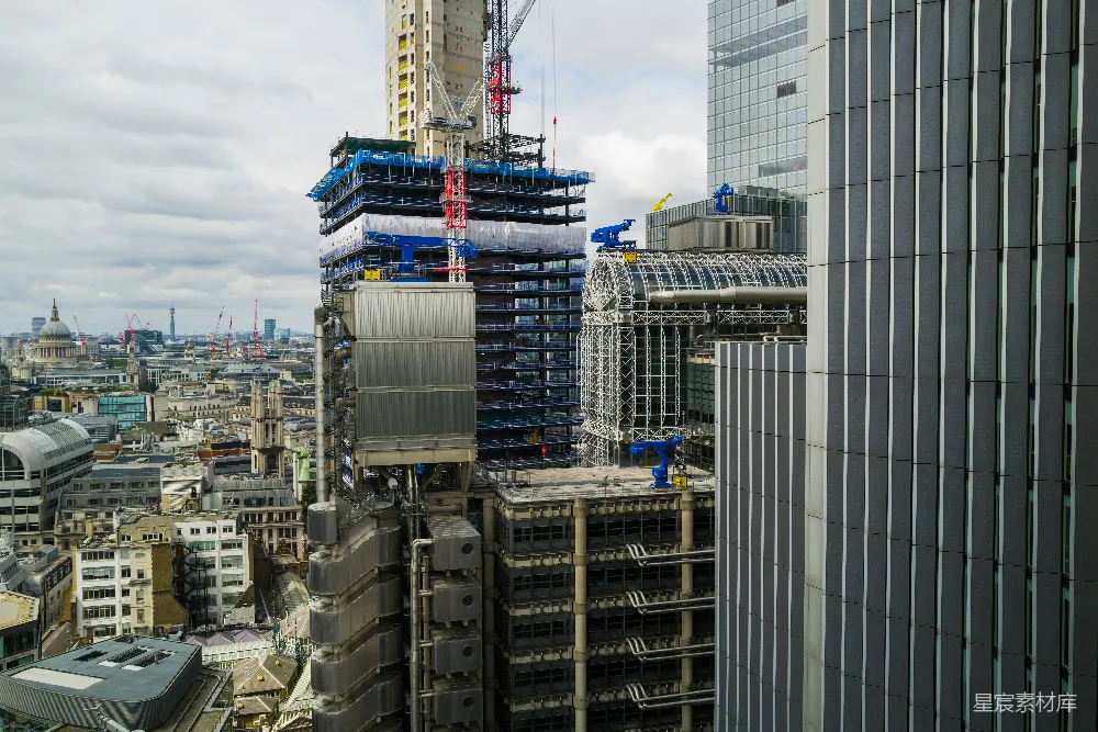高清摄影 伦敦 现代建筑 城市景观 工业风格 商业区 伦敦现代建筑群