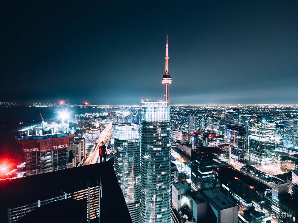 高清摄影 城市 夜景 高楼 都市 风景 夜幕下的城市天际线