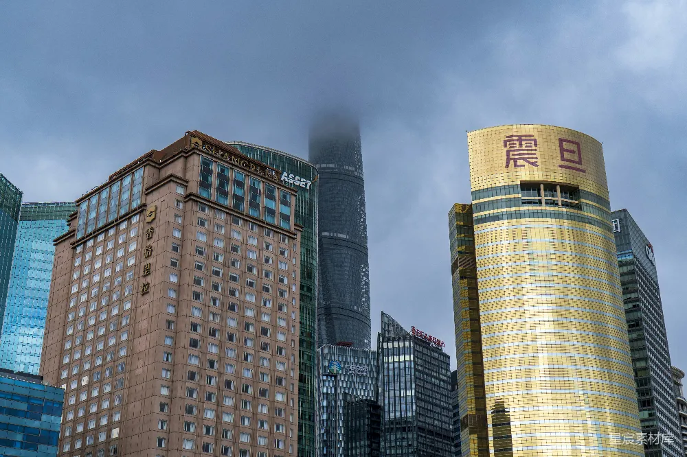 高清摄影 城市风光 摩天大楼 上海 现代建筑 上海陆家嘴的摩天大楼