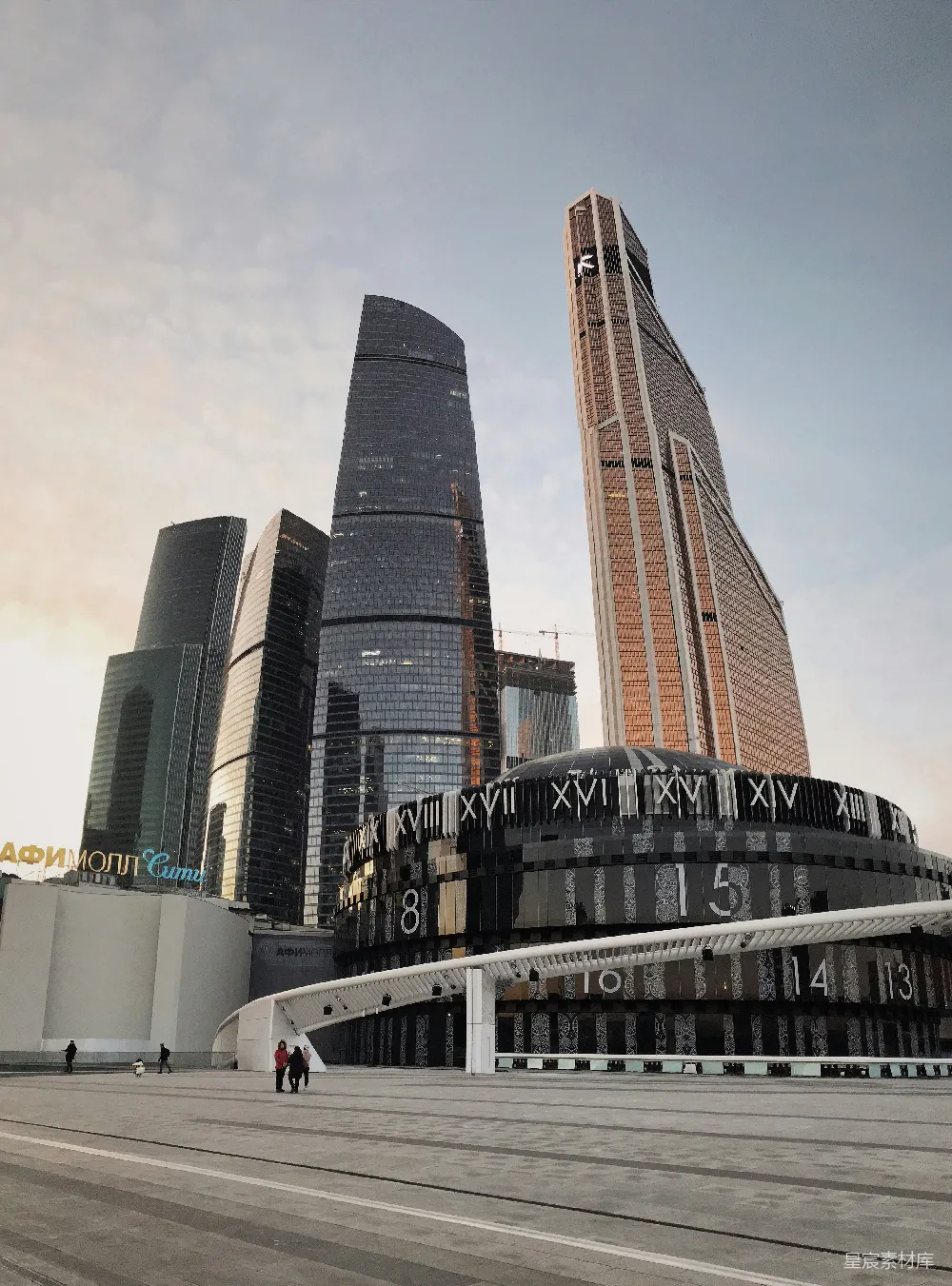高清摄影 莫斯科 摩天大楼 现代建筑 城市景观 商务中心 莫斯科现代建筑群