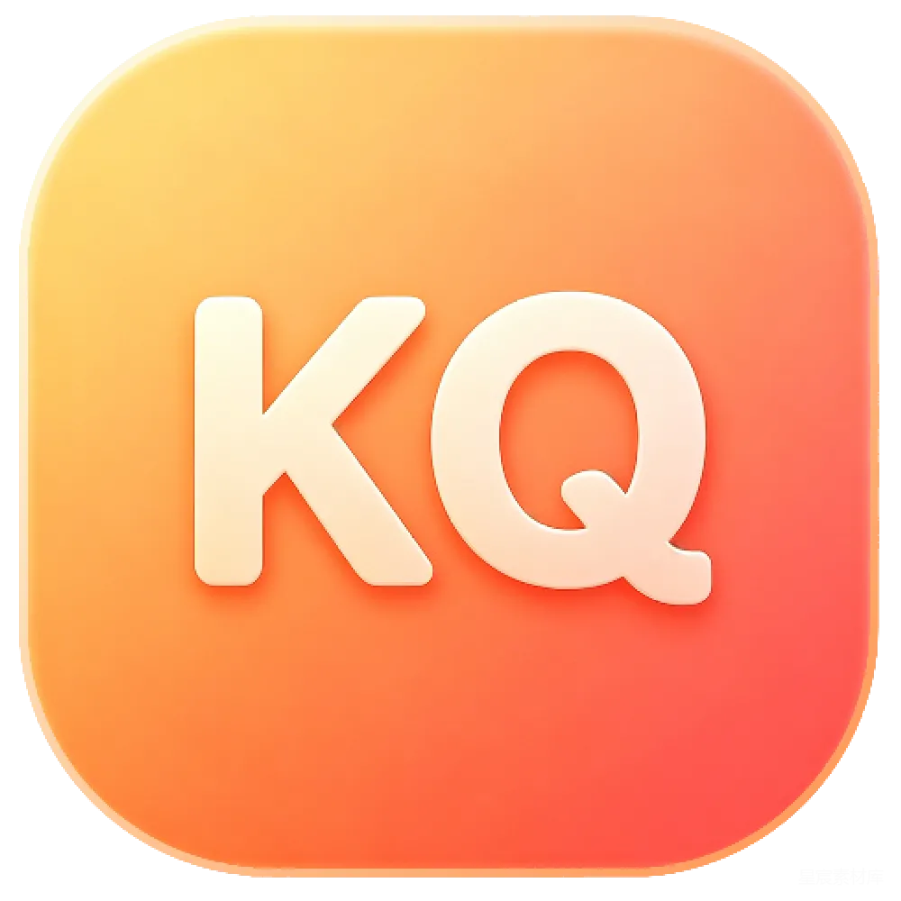 元素素材 图标 简约 橙色 渐变 应用 KQ简约橙色渐变图标