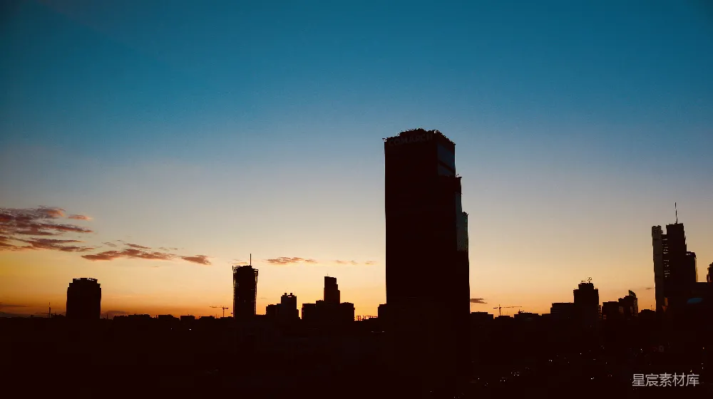 高清摄影 城市 剪影 日落 建筑 都市 日落时的城市剪影