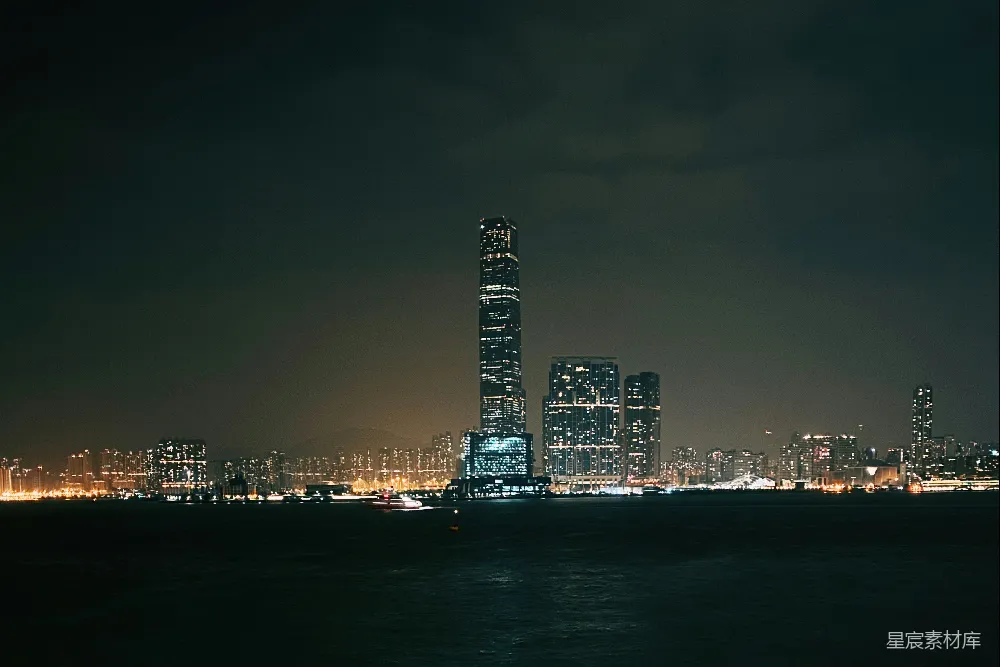 高清摄影 城市 夜景 高楼 都市 水景 香港夜景