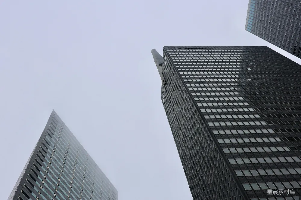 高清摄影 摩天大楼 现代建筑 城市景观 商务中心 城市风光 摩天大楼俯视图