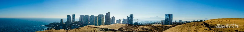 高清摄影 城市 沙漠 风景 建筑 自然 城市与沙漠的壮丽对比