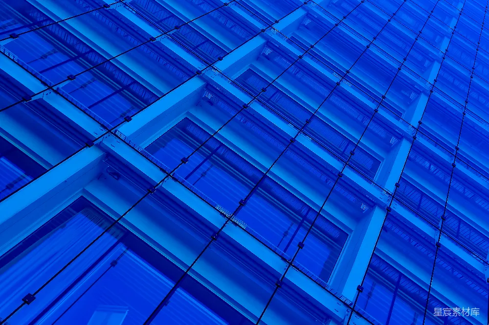 高清摄影 建筑 几何 现代 蓝色 工业 蓝色建筑结构