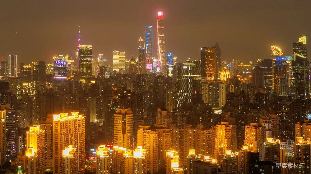 高清摄影 城市风光 夜景 摩天大楼 都市夜景 现代都市 夜幕下的上海天际线