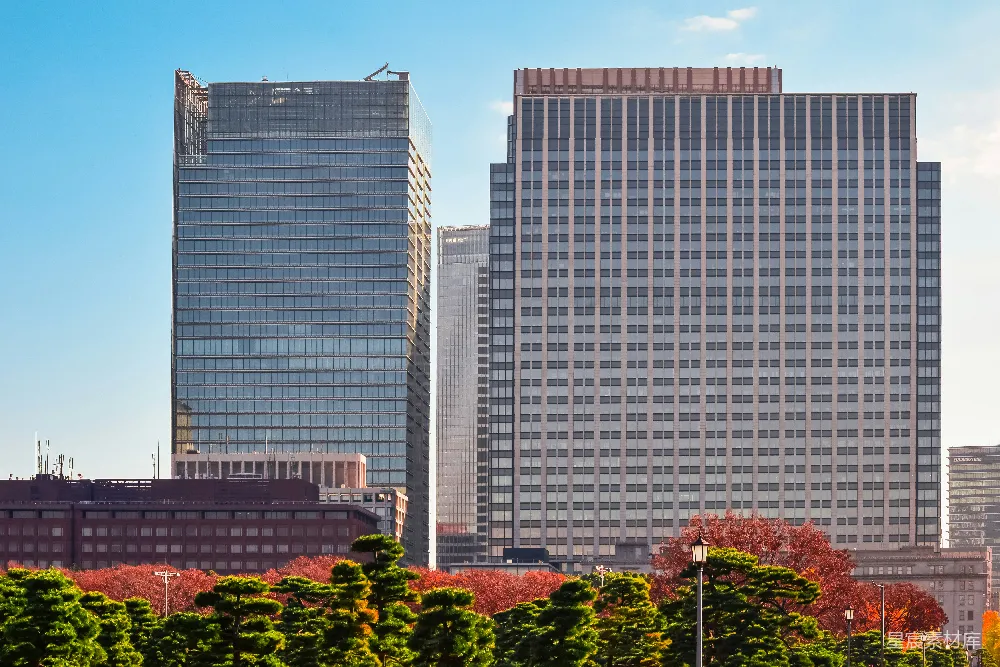 高清摄影 东京 城市景观 摩天大楼 秋季 城市风光 东京秋日的摩天大楼