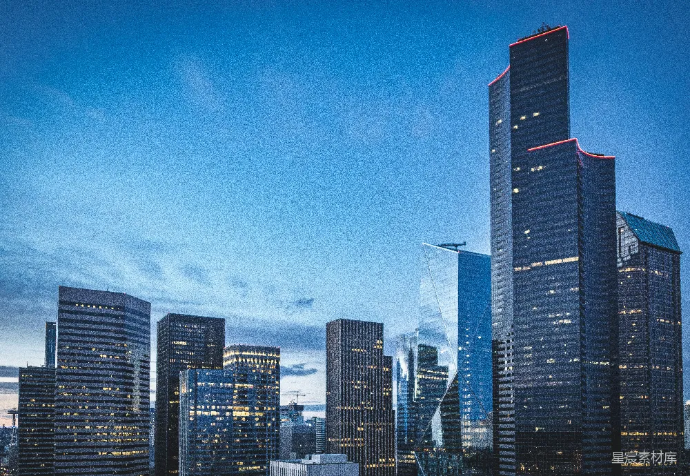 高清摄影 城市景观 现代建筑 夜景 摩天大楼 都市风光 都市夜景：灯火辉煌的摩天大楼