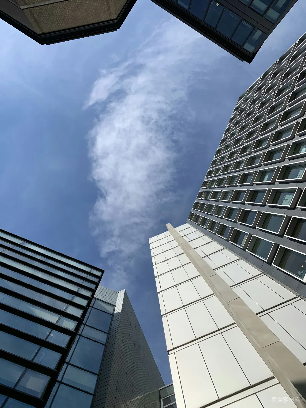 高清摄影 摩天大楼 蓝天 现代建筑 城市景观 建筑美学 仰望摩天大楼的蓝天