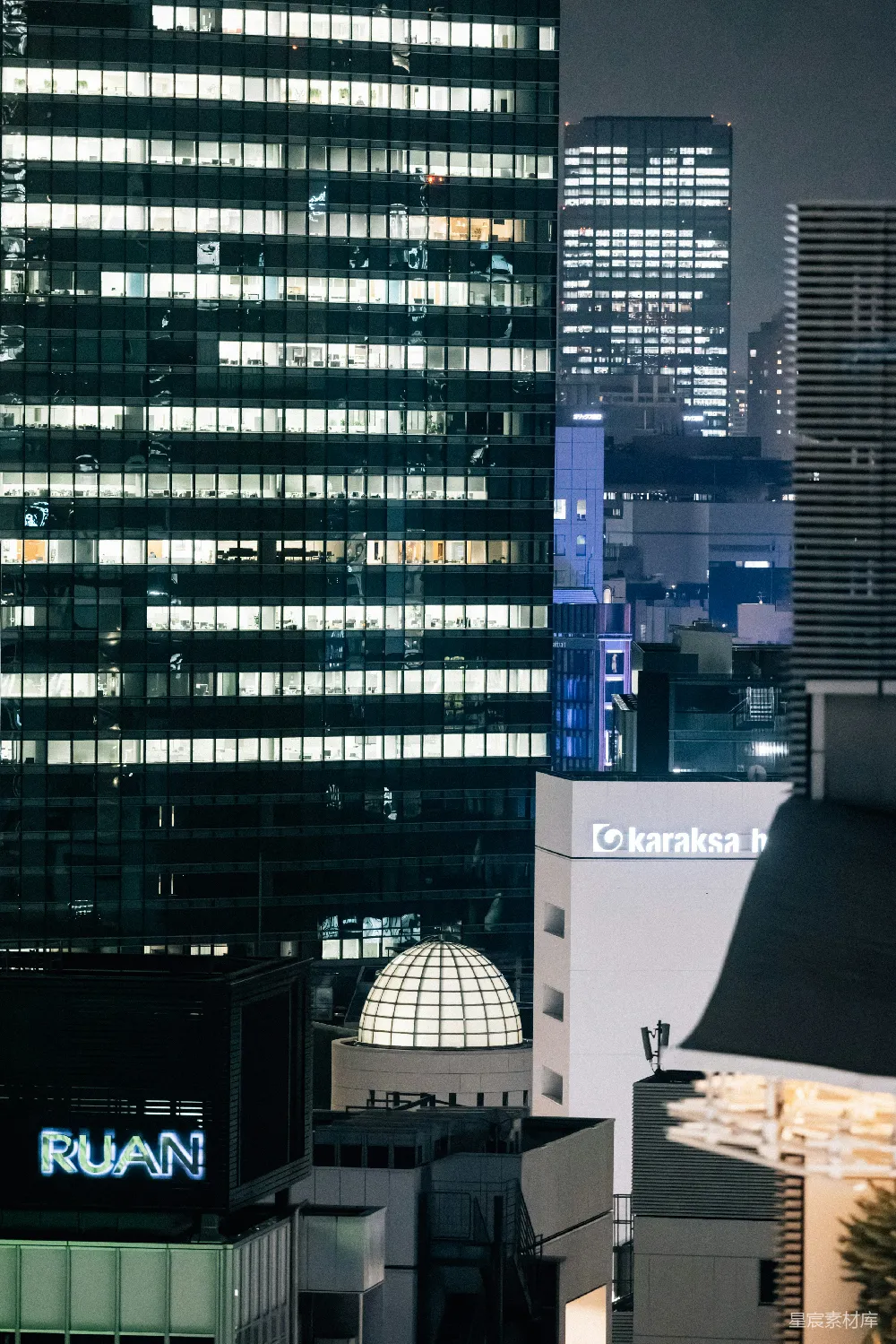 高清摄影 城市 夜景 摩天大楼 都市 商业 城市的夜景