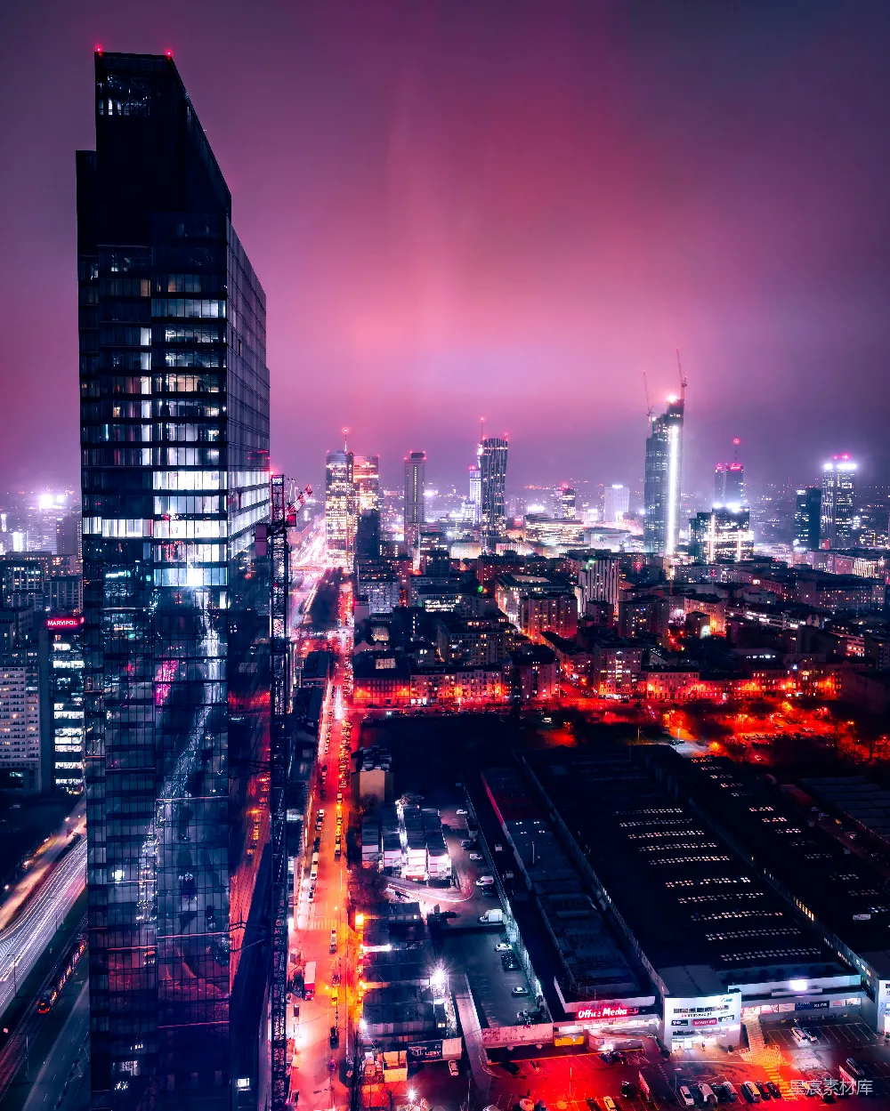 高清摄影 城市夜景 现代建筑 都市风光 霓虹灯 城市景观 霓虹城市夜景