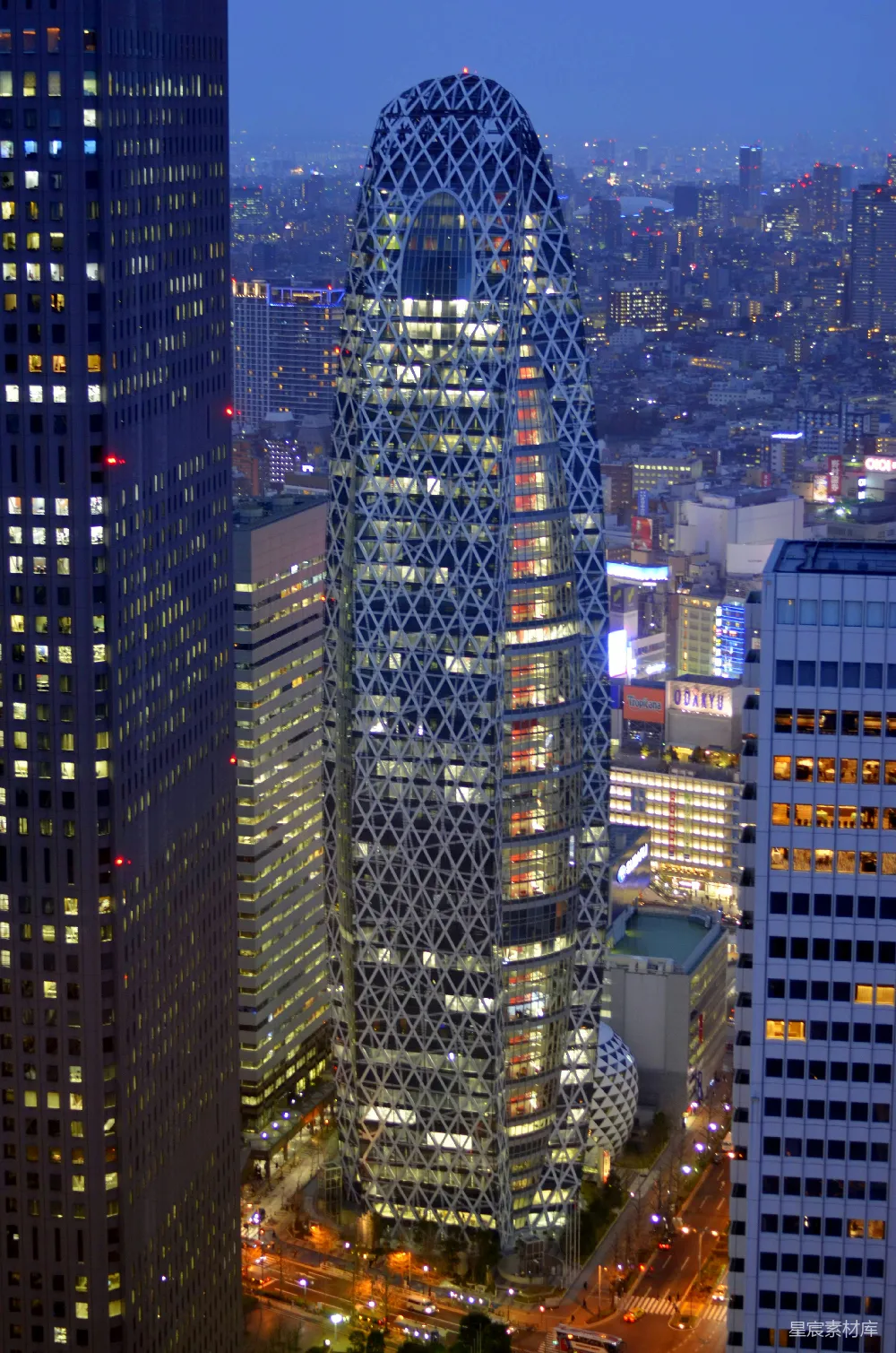 高清摄影 东京 摩天大楼 夜景 建筑 都市 东京夜景中的摩天大楼