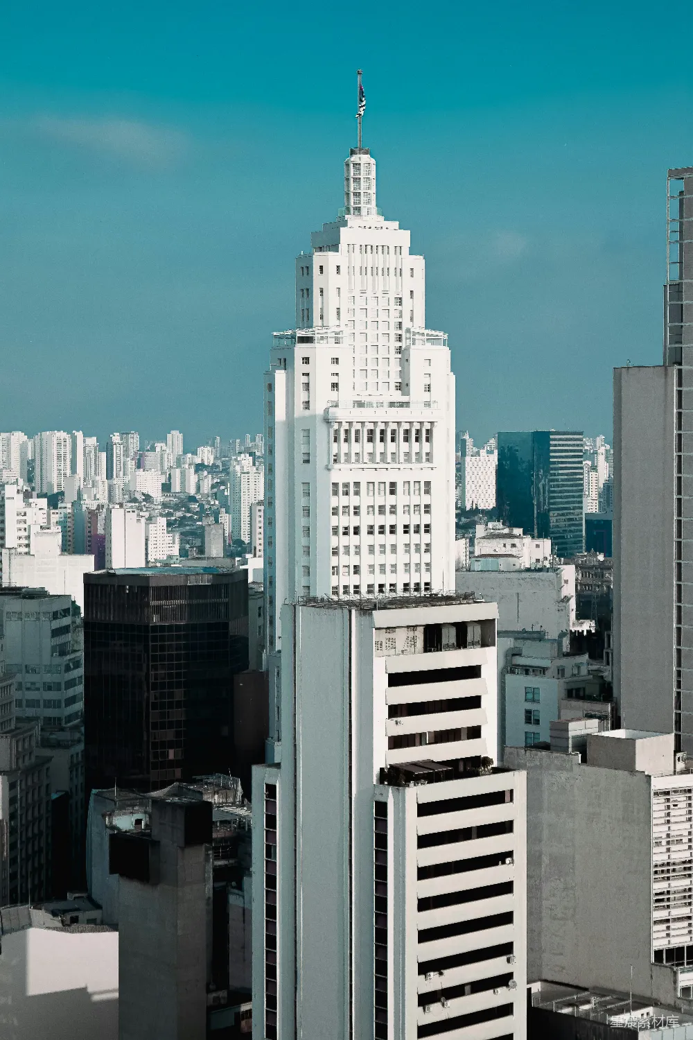 高清摄影 摩天大楼 城市景观 现代建筑 商业中心 都市风情 圣保罗中心商务区的摩天大楼
