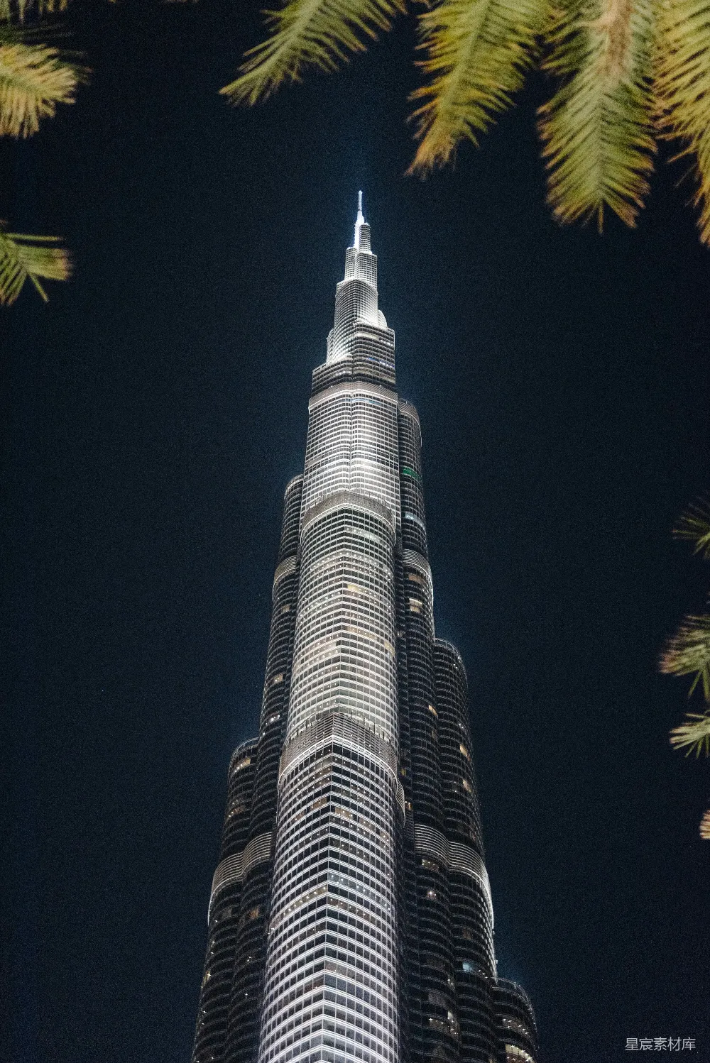 高清摄影 迪拜 哈利法塔 夜景 摩天大楼 建筑 迪拜哈利法塔夜景