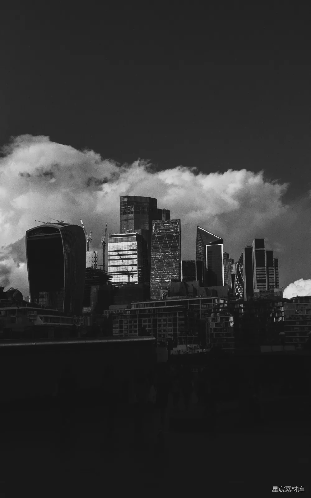 高清摄影 伦敦 城市 建筑 黑白 都市 伦敦城市天际线