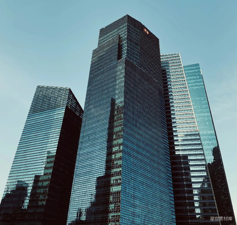 高清摄影 建筑 摩天大楼 城市 反射 现代 摩天大楼的镜像世界