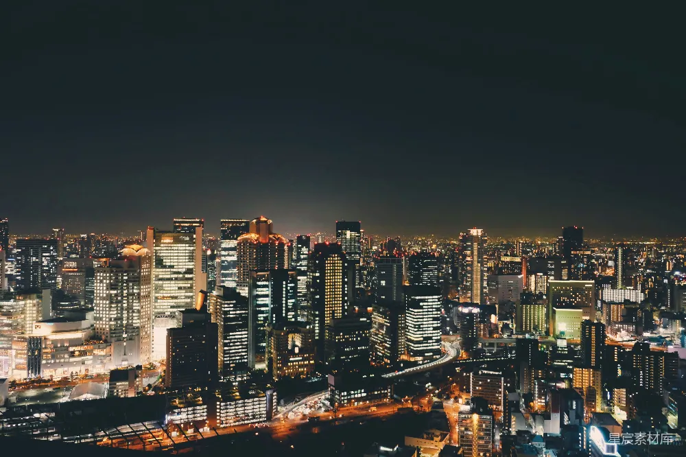高清摄影 城市夜景 建筑群 都市生活 夜间摄影 城市风光 夜幕下的都市繁华