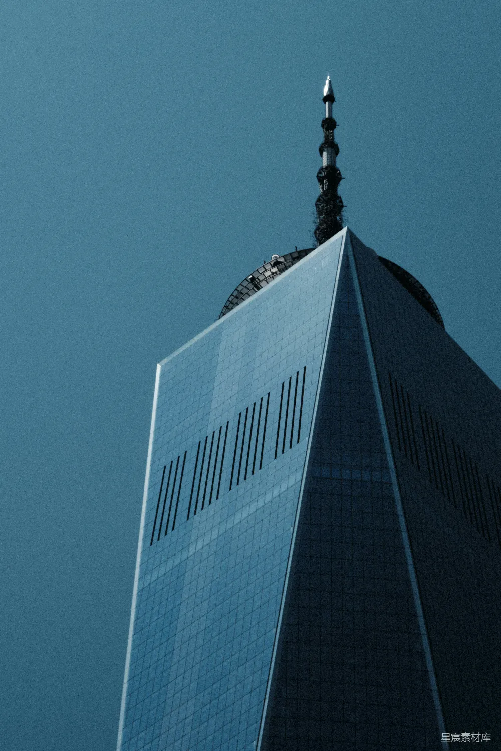 高清摄影 建筑 摩天大楼 城市景观 现代风格 纽约 自由塔的尖顶