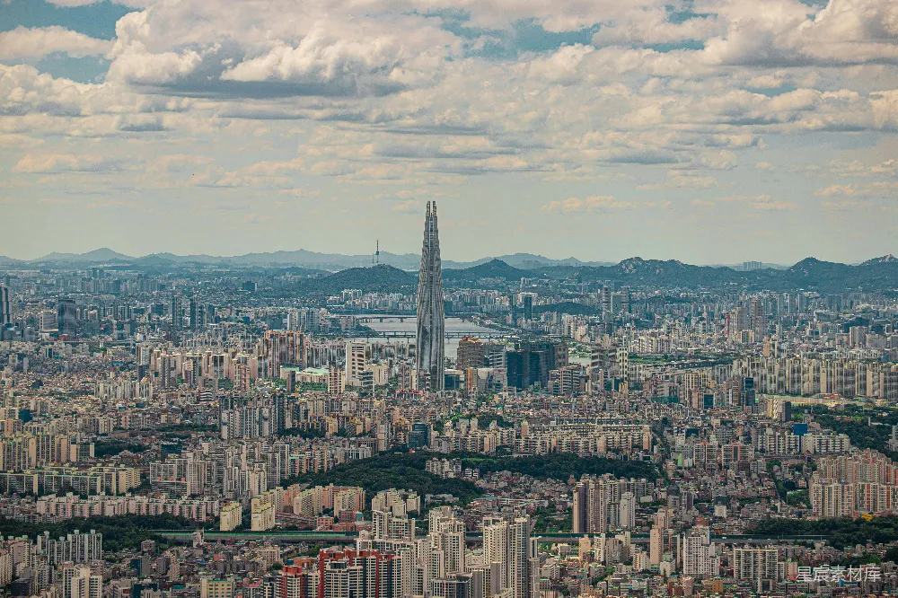 高清摄影 城市 都市 建筑 自然 风景 首尔城市全景