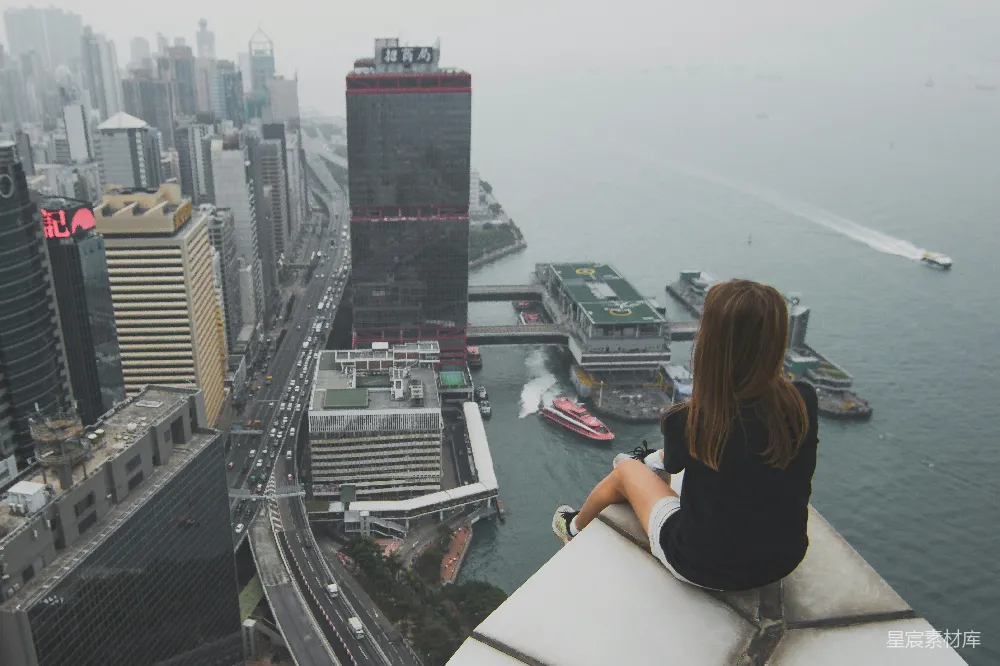 高清摄影 城市 旅行 都市 休闲 都市风光 俯瞰维港的宁静时光