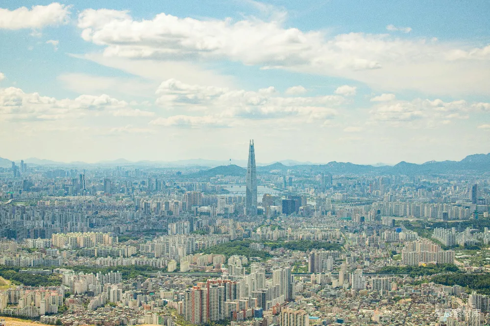 高清摄影 城市景观 都市风光 韩国首尔 建筑设计 自然与建筑 首尔城市全景