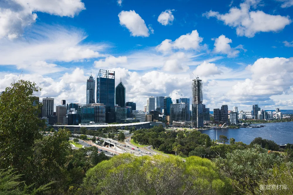 高清摄影 城市景观 自然与城市 现代化都市 城市天际线 自然景观 城市全景：现代化与自然的和谐共存