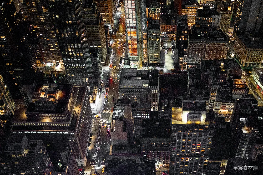 高清摄影 纽约 夜景 城市 摩天大楼 都市 夜幕下的纽约城