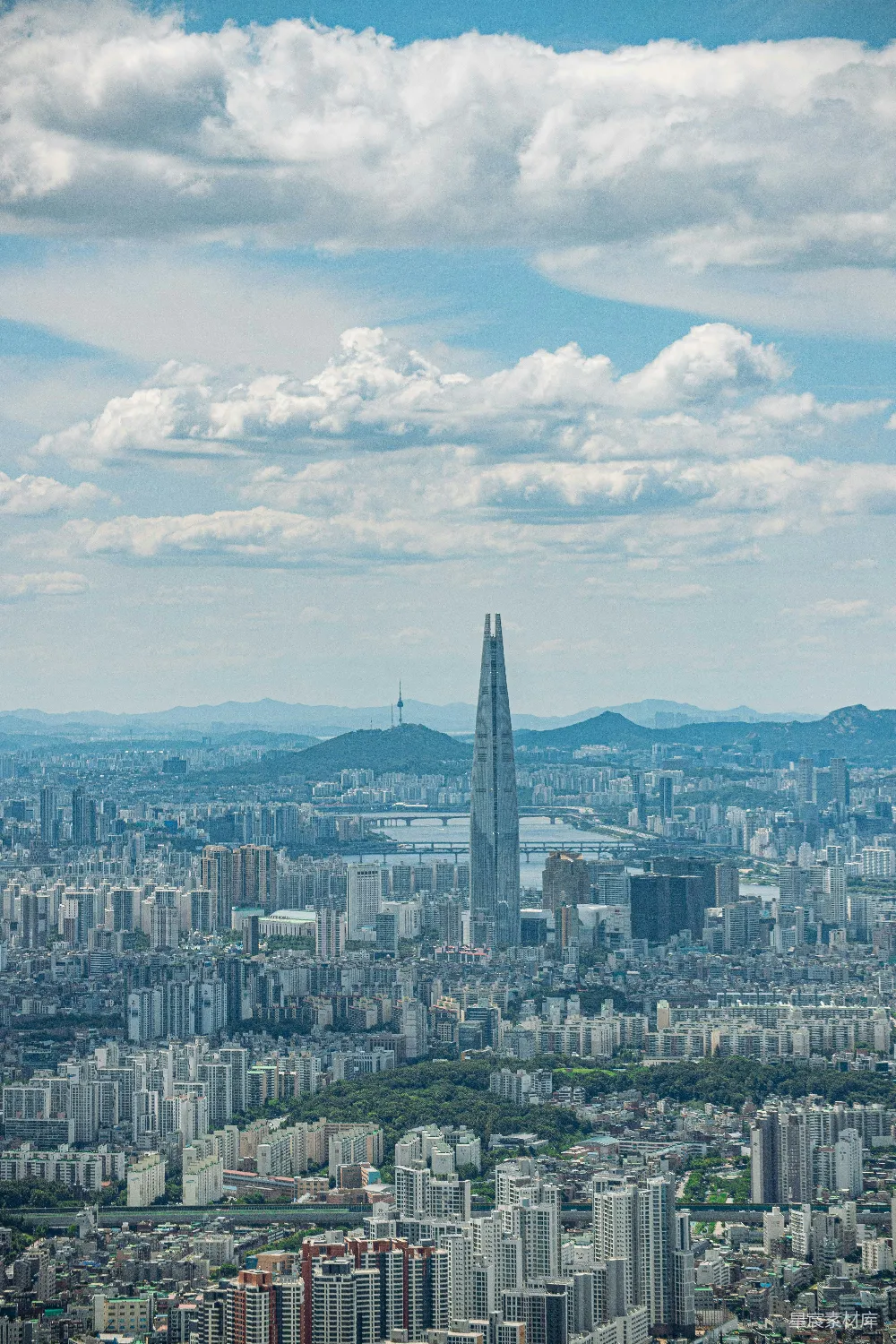 高清摄影 首尔 城市 建筑 自然 旅游 首尔城市全景