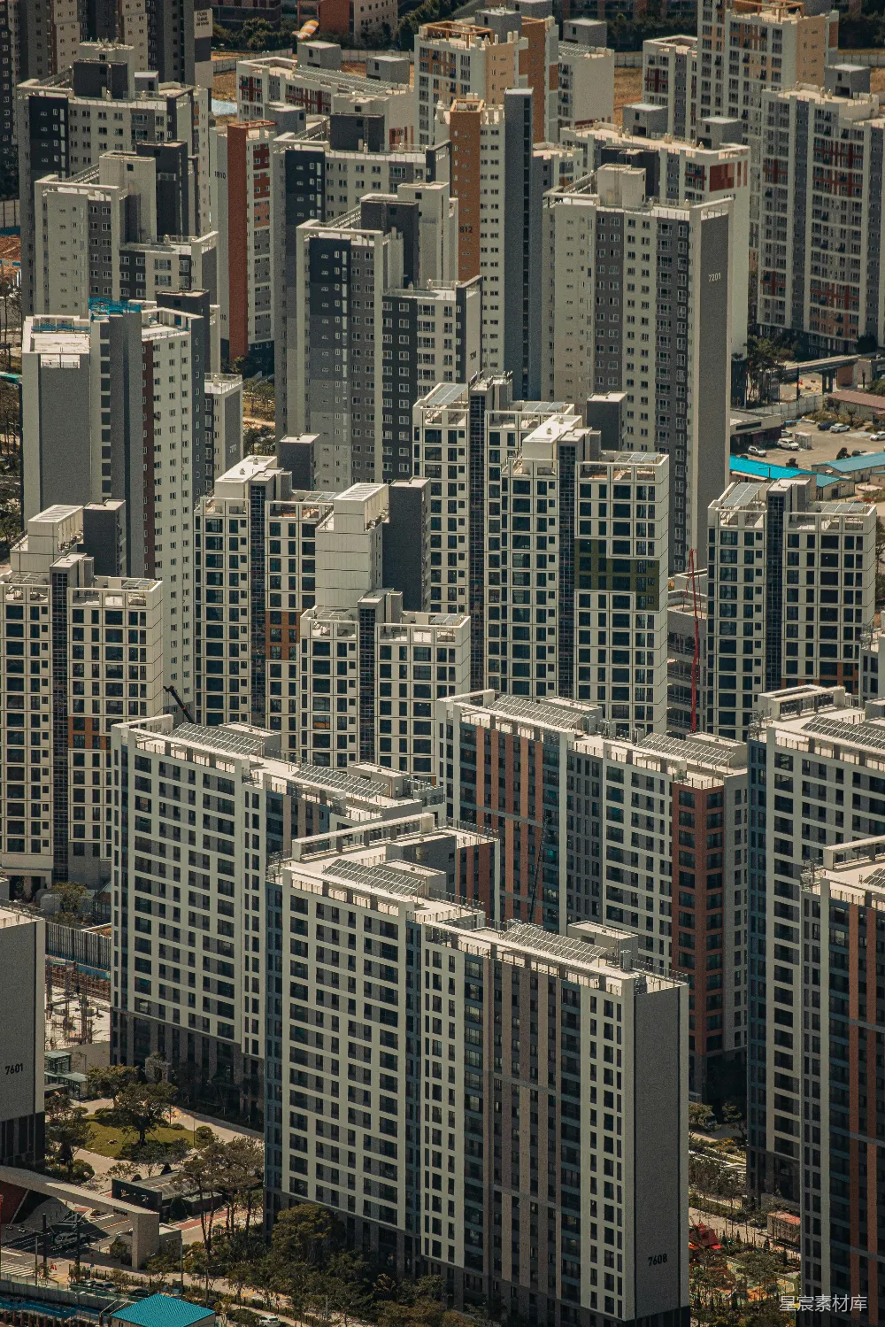 高清摄影 城市 建筑 俯瞰 高楼 住宅 现代城市建筑群俯瞰