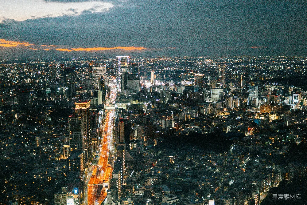 高清摄影 东京 夜晚 城市景观 都市 建筑 东京夜景俯瞰
