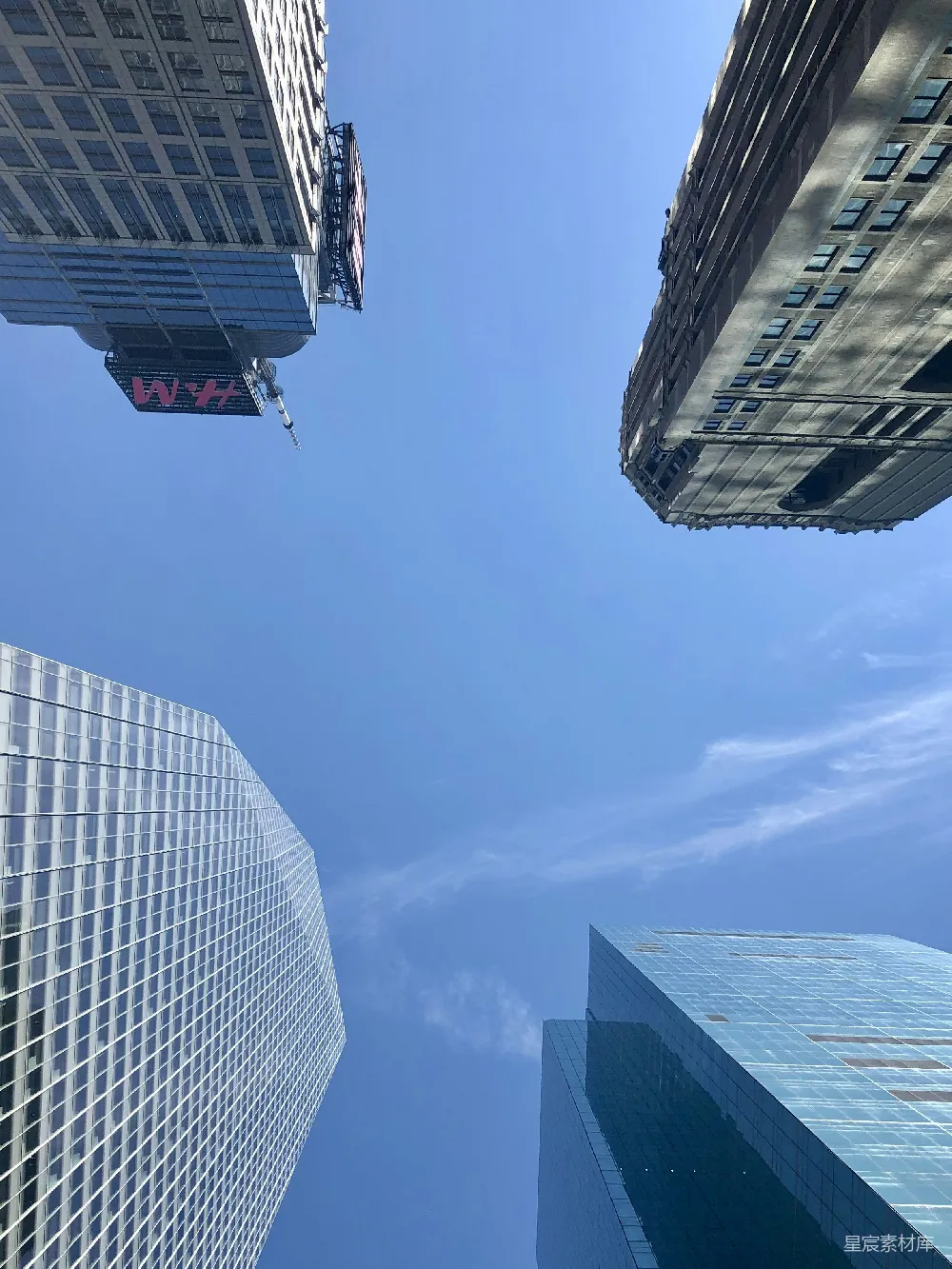 高清摄影 城市 建筑 蓝天 现代 都市 仰望摩天大楼