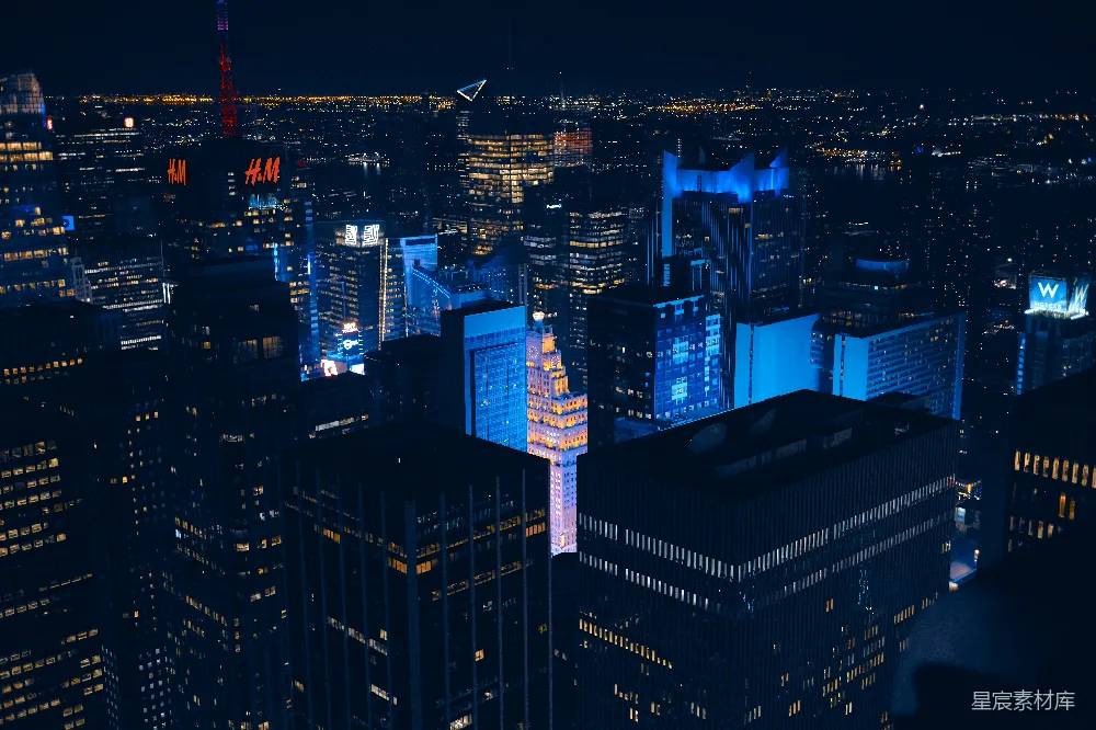 高清摄影 城市 夜景 高楼 灯光 都市 夜幕下的都市灯火