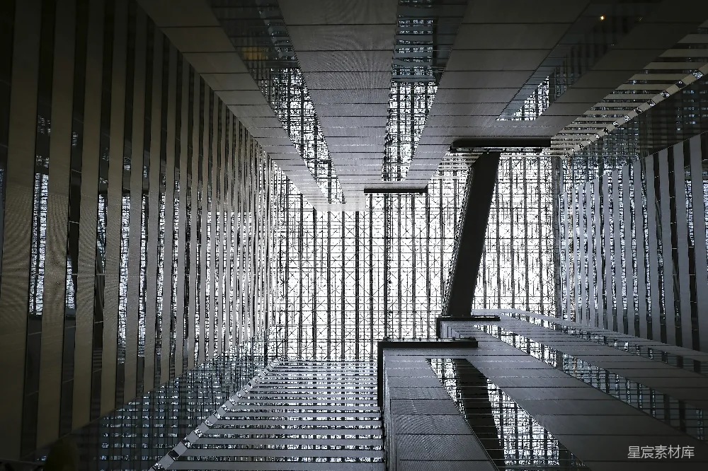 高清摄影 现代建筑 几何线条 室内设计 结构美感 城市风景 现代建筑内部结构