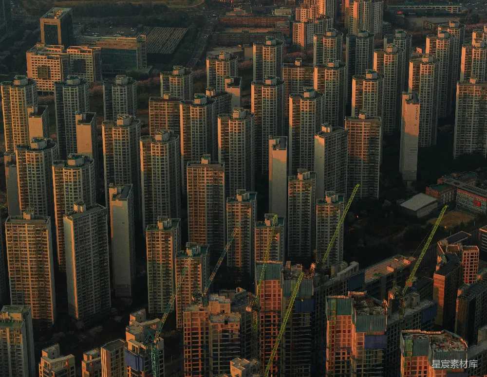 高清摄影 城市 日落 建筑 鸟瞰 都市 日落时分的城市景观