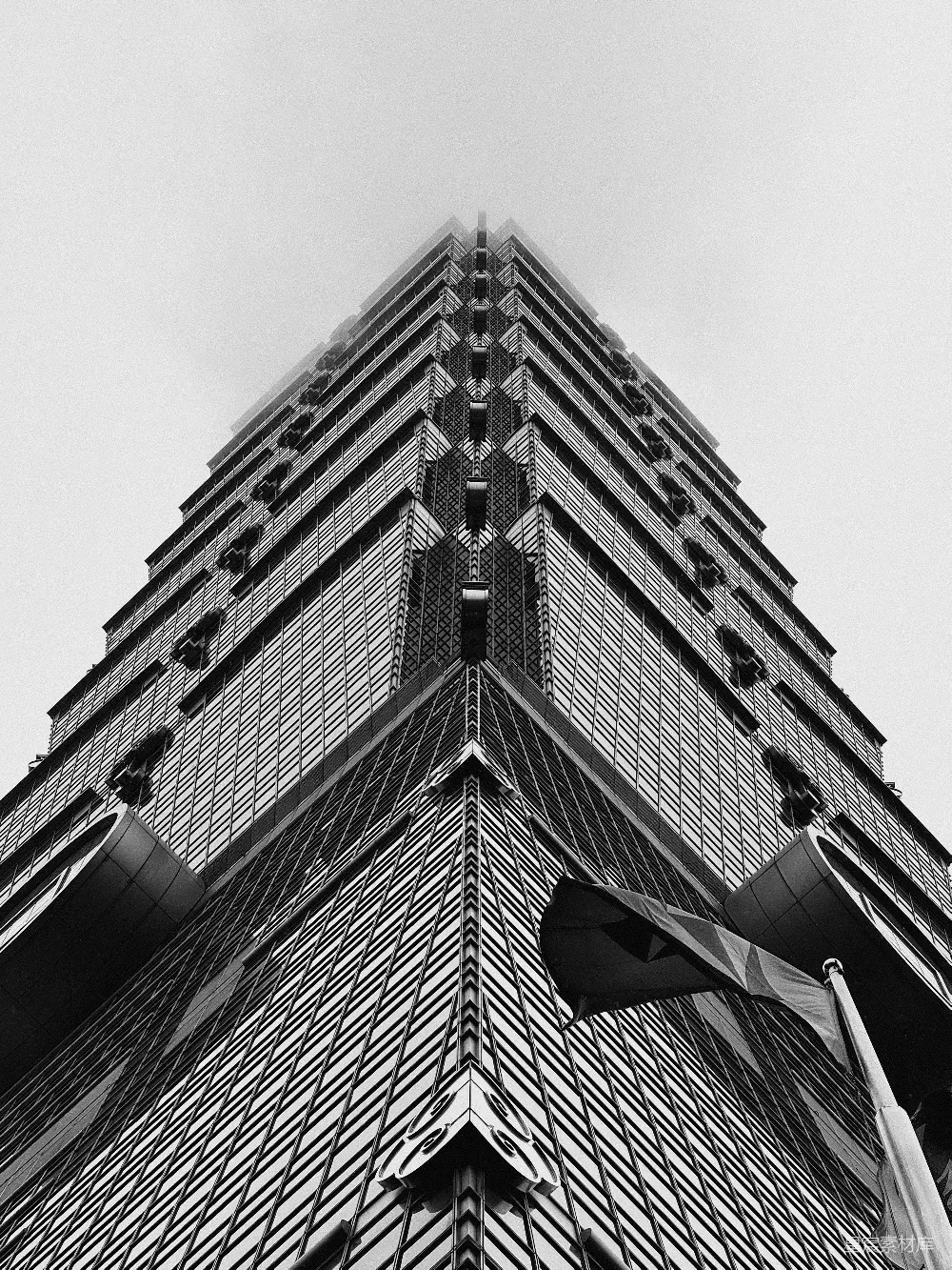 高清摄影 摩天大楼 现代建筑 黑白摄影 都市景观 建筑美学 摩天大楼的现代风格