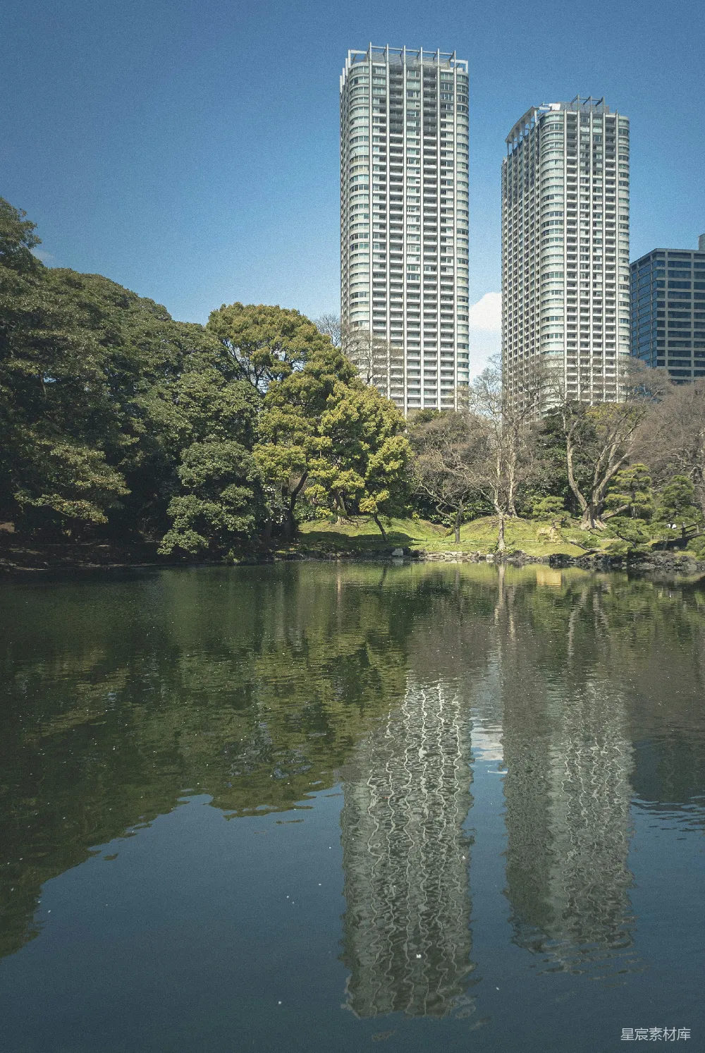 高清摄影 城市景观 自然和谐 都市与自然 现代建筑 水景 城市与自然的和谐共存