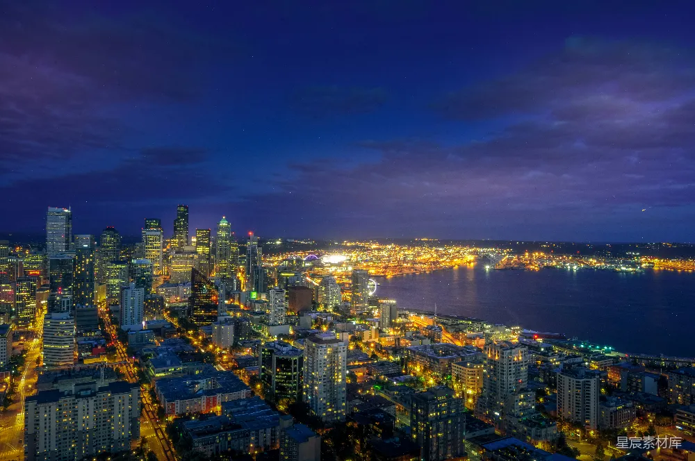 高清摄影 城市夜景 都市风光 城市天际线 夜景摄影 城市建筑 灯火辉煌的都市夜景
