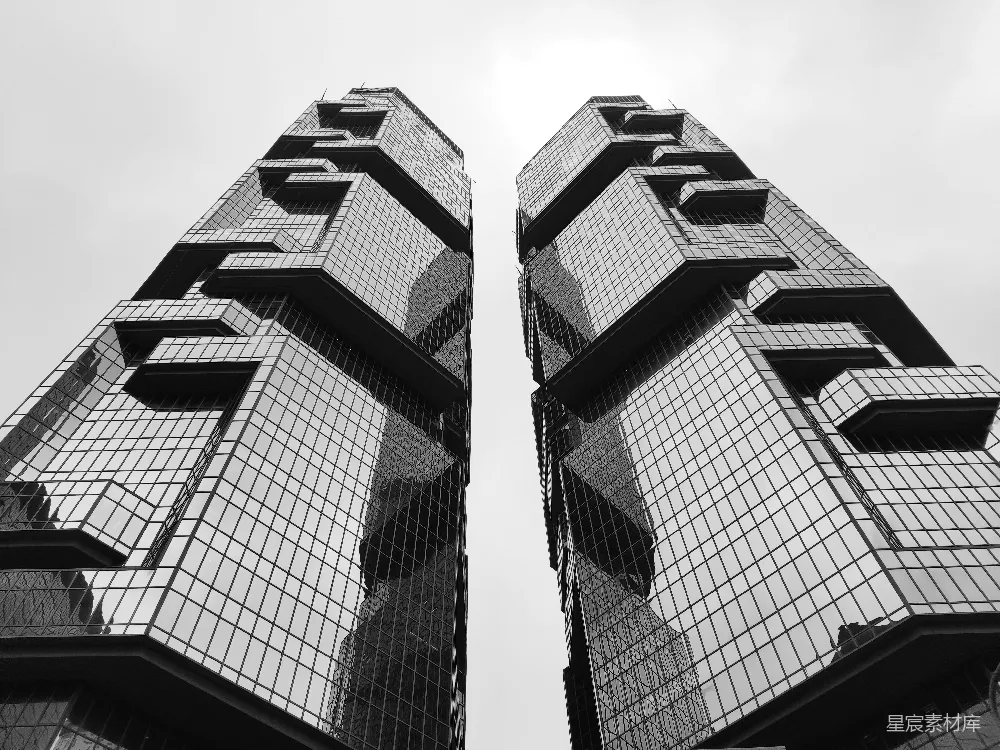 高清摄影 城市风光 现代建筑 黑白摄影 都市美学 建筑艺术 摩天大楼的对峙