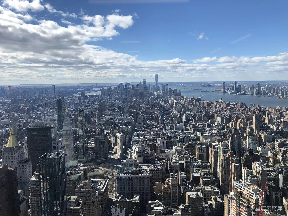 高清摄影 纽约 城市景观 建筑 天际线 摩天大楼 纽约天际线俯瞰