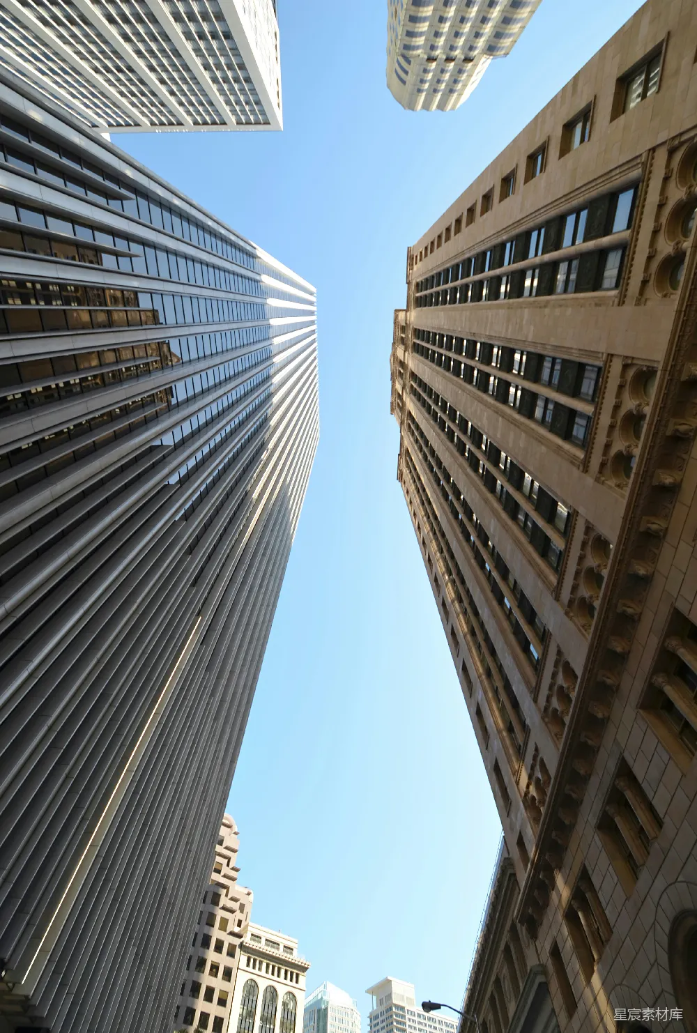 高清摄影 城市 建筑 现代 商务 景观 仰视摩天大楼