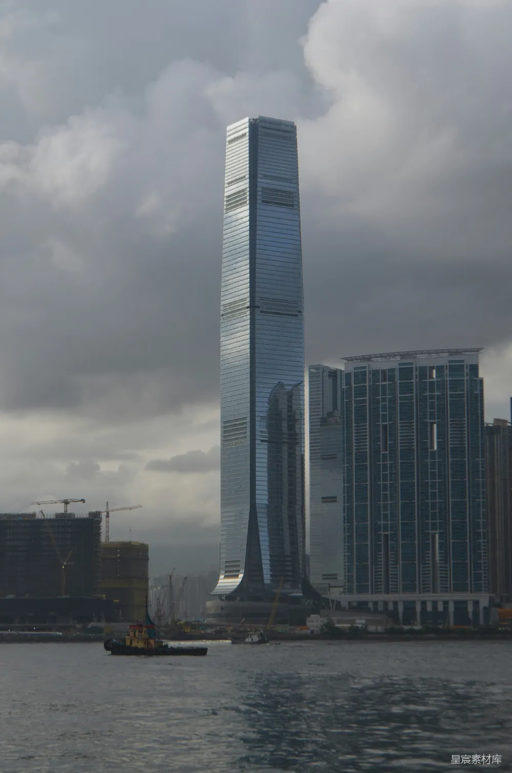 高清摄影 香港 摩天大楼 现代建筑 都市景观 城市天际线 香港国际金融中心