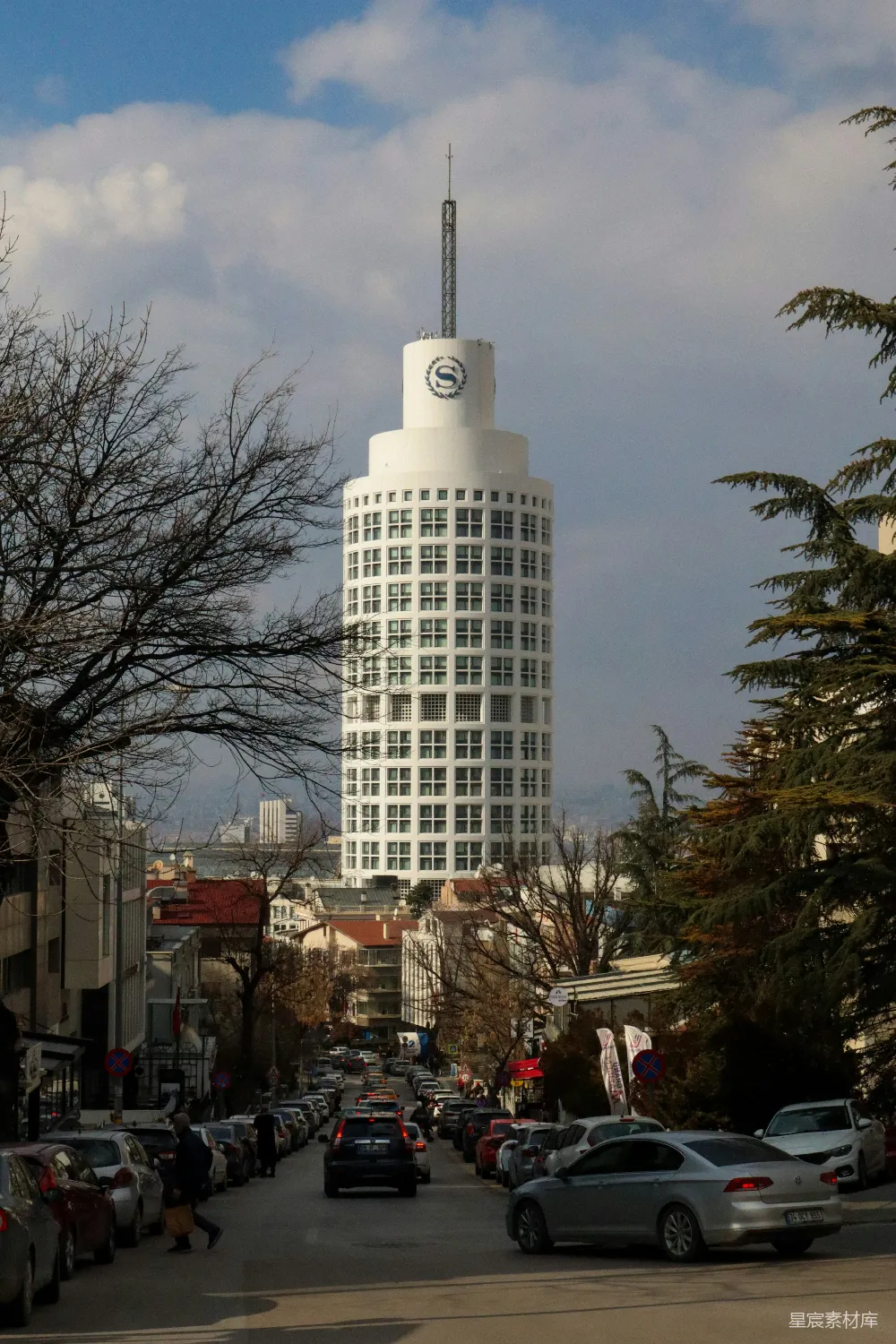 高清摄影 城市景观 高层建筑 土耳其 现代建筑 交通 伊斯坦布尔市中心的现代化高楼