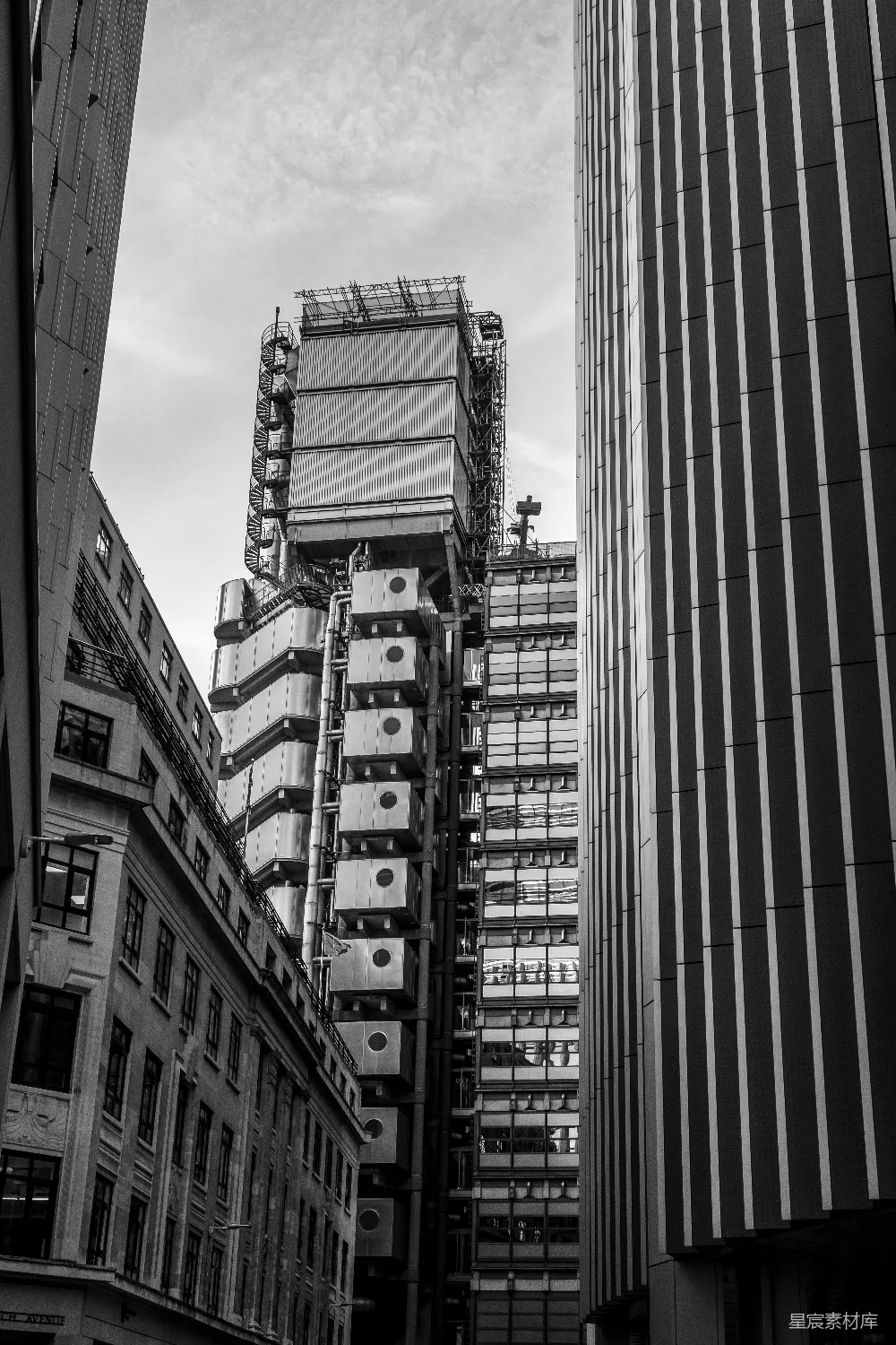 高清摄影 建筑 工业 黑白 摩登 都市 现代建筑与工业美学