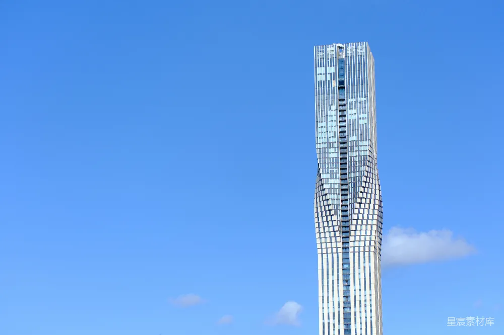 高清摄影 摩天大楼 现代建筑 城市景观 蓝天 都市 蓝天下的摩天大楼