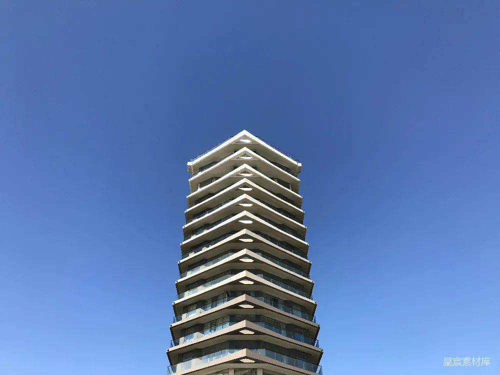 高清摄影 建筑 现代 天空 城市 简洁 现代建筑与蓝天