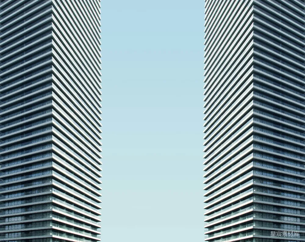 高清摄影 现代建筑 对称 城市景观 都市风格 几何线条 现代建筑对称构图