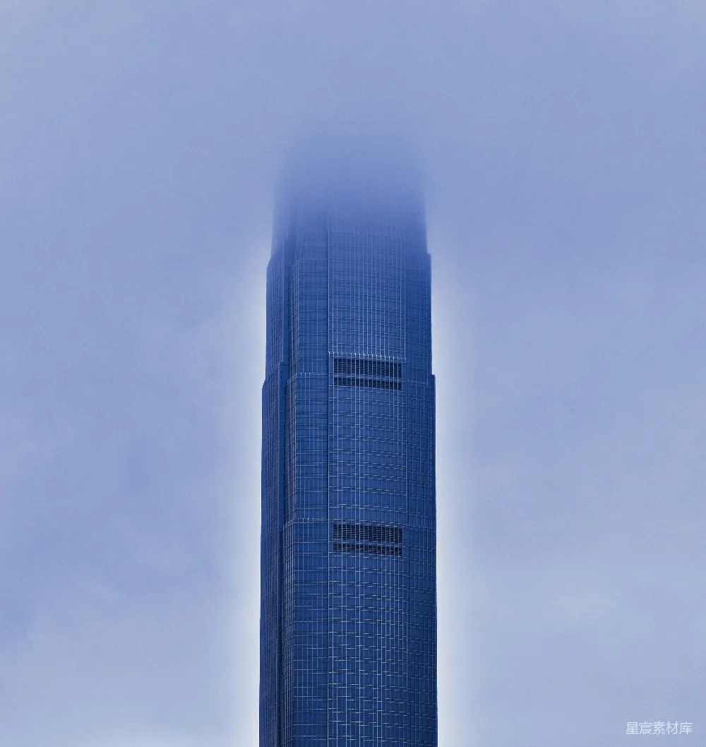 高清摄影 城市 建筑 现代 高楼 雾 雾中高楼