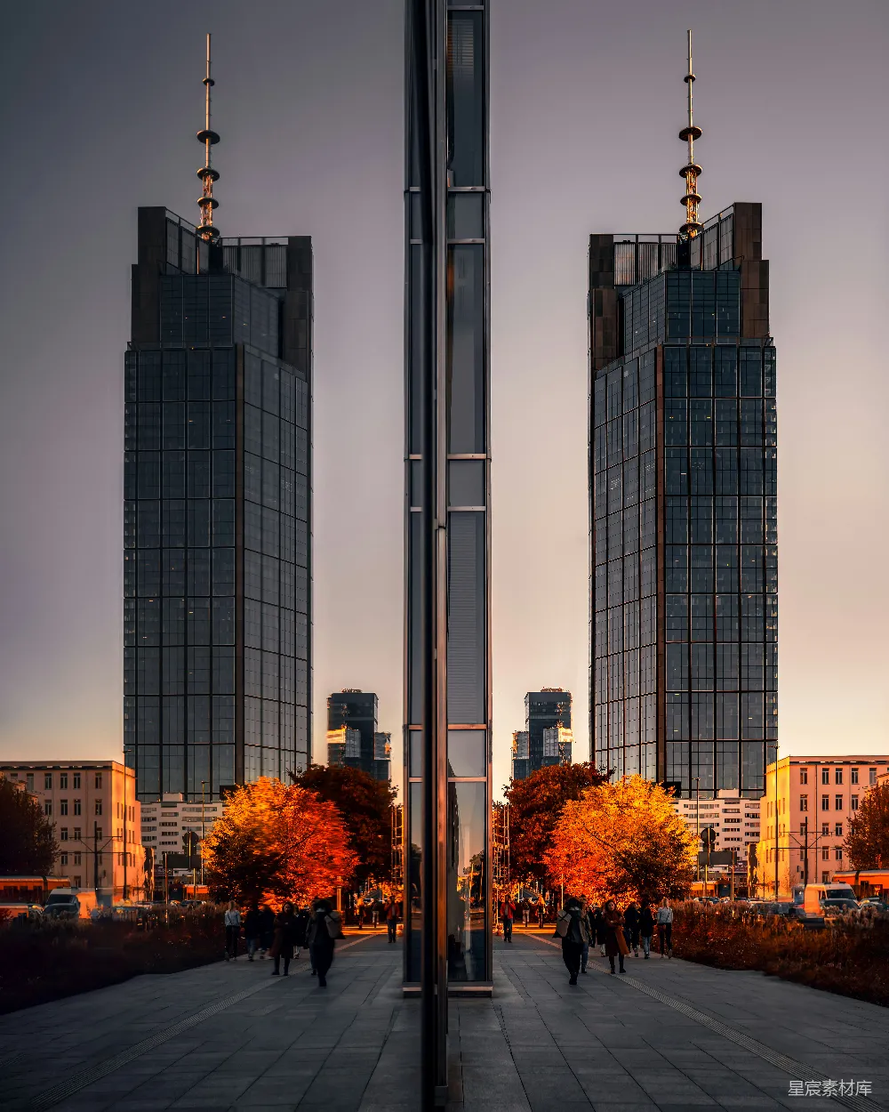 高清摄影 城市 秋景 建筑 都市 户外 秋日城市天际线
